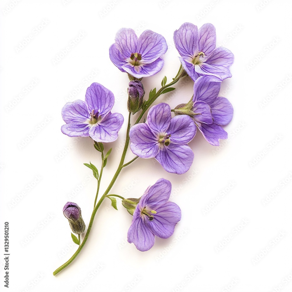 Obraz premium Delicate Lilac Flowers Branch Spring Blossom Purple Floral Arrangement Botanical Beauty Nature