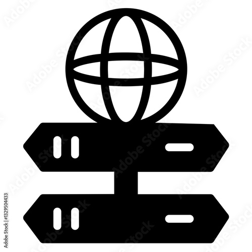 Databases Modems Servers Glyph Icon