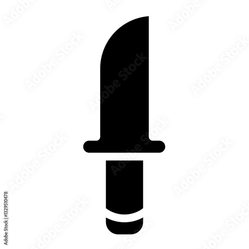 Knife Sea Sharp Glyph Icon