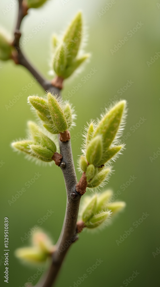 Soft Willow Catkins Gently Swaying in the Spring Breeze, Symbolizing Nature's Renewal and the Beauty of Delicate Buds and Growth Soft Willow Catkins Gently Swaying in the Spring Breeze, Symbolizing Nature's Renewal and the Beauty of Delicate Buds and Growth