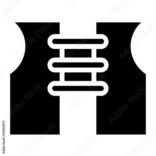 Vest Safty Sea Glyph Icon