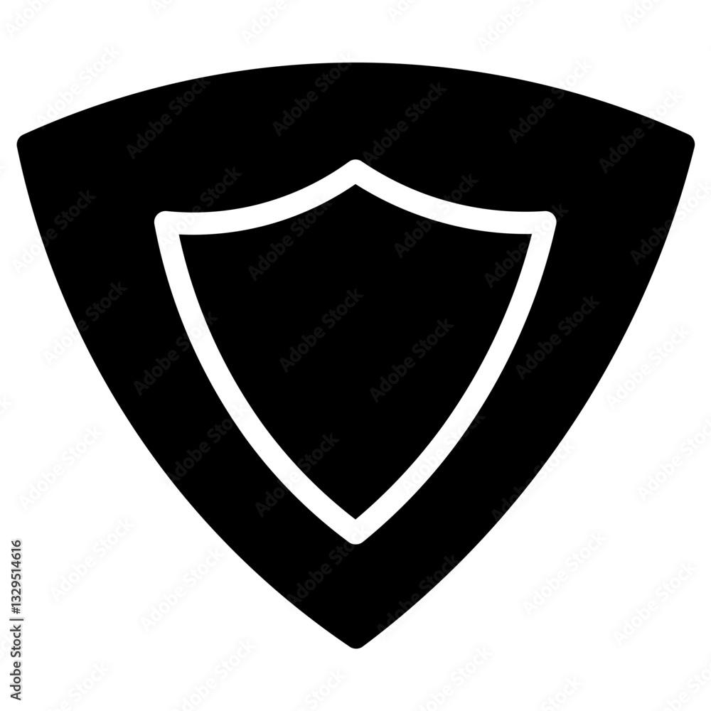 Shield Protection Guard Glyph Icon Shield Protection Guard Glyph Icon