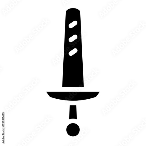 Weapon Battle Knight Glyph Icon