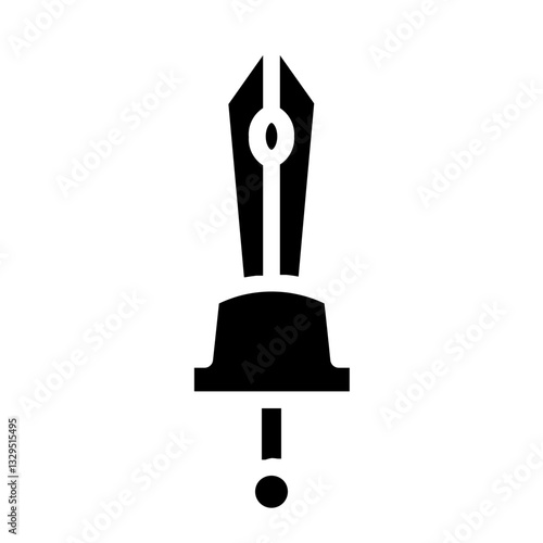 Weapon Battle Knight Glyph Icon