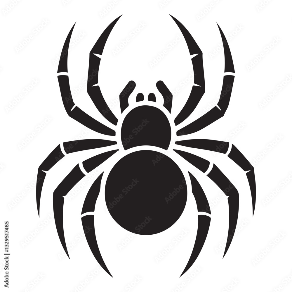 Spider silhouette vector art illustration Spider silhouette vector art illustration