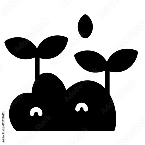 Grown Nature Plants Glyph Icon