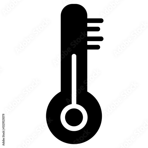 Thermometer Weather Forecast Glyph Icon