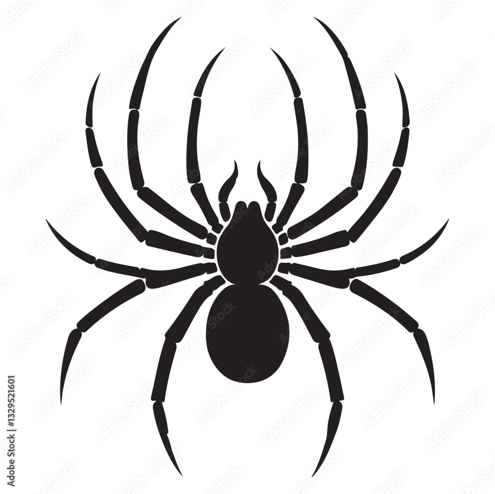 Spider silhouette vector art illustration Spider silhouette vector art illustration
