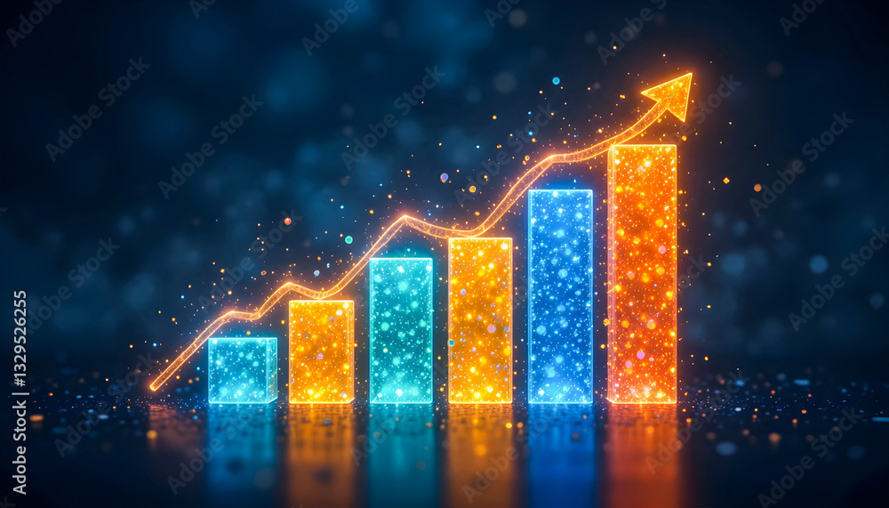 Fototapeta premium Stock market chart