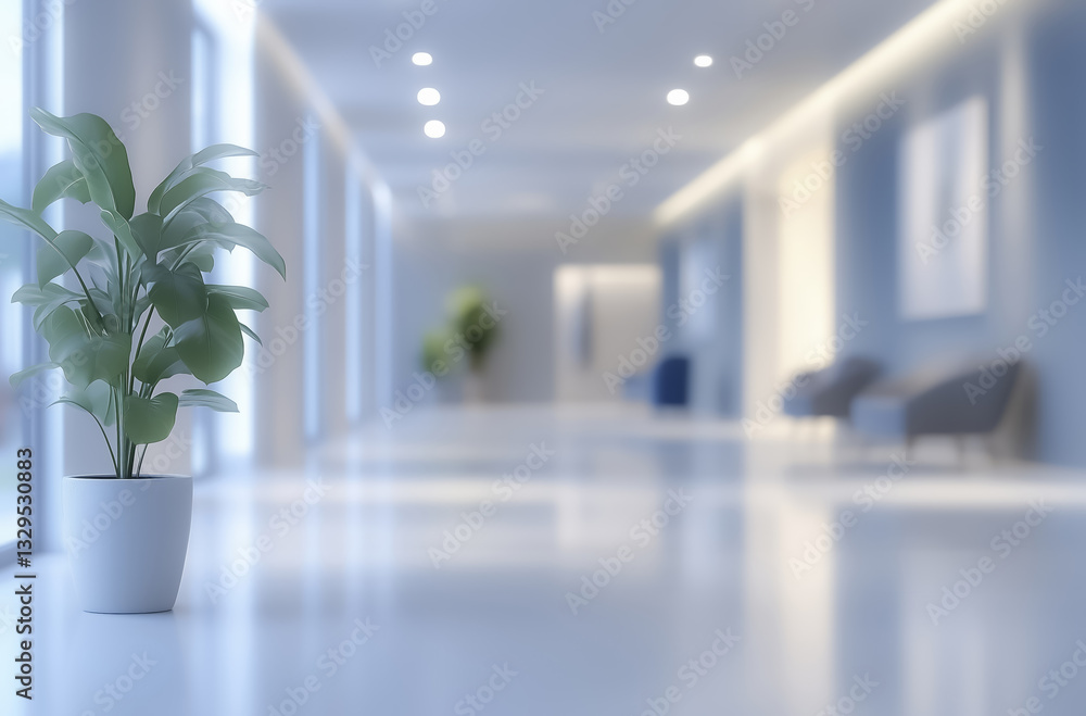 blurred office interior with white floor and potted plants creates serene atmosphere. soft lighting and modern furniture enhance calm and professional environment blurred office interior with white floor and potted plants creates serene atmosphere. soft lighting and modern furniture enhance calm and professional environment