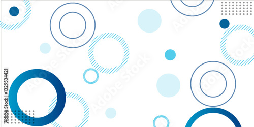 geometric abstract background.blue gradations.circle effect style.shape line.memphis eps 10