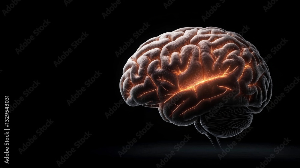 Fototapeta premium Exploring cyber intelligence the brain as a digital network in ai innovation