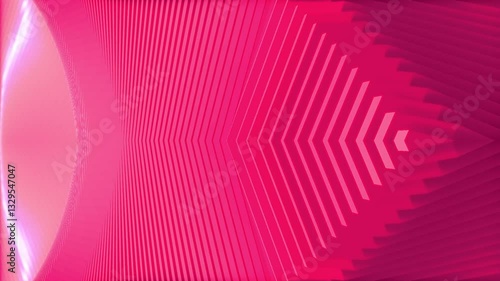 Pink Neon Glowing Arrow Synth Architecture Building Wall Concrete Geometry Animated Scene Video Background for Event. Motion Graphics DJ Event Digital Technology Animation VJ Visuals