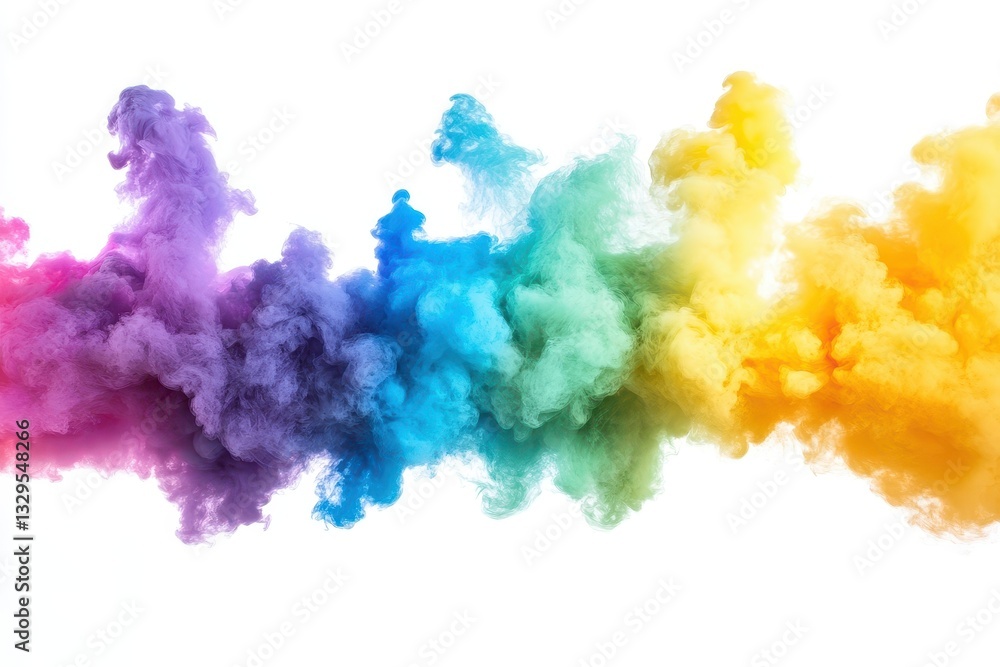 Dramatic Colorful Smoke Explosions Collection with Dynamic Movement and Vibrant Rainbow Hues Against Clean Background Dramatic Colorful Smoke Explosions Collection with Dynamic Movement and Vibrant Rainbow Hues Against Clean Background