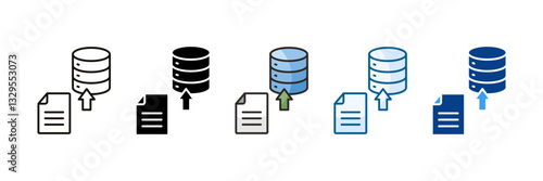 Data Loading Icon Set Multiple Style Collection
