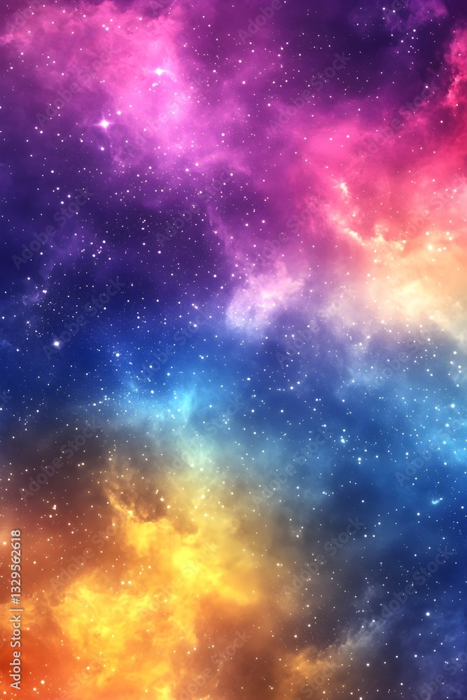 Naklejka premium A photo of a gradient mimicking a starry night sky