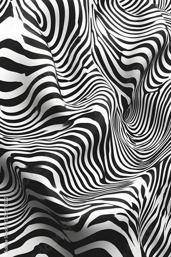 Wallpaper Mural A photo of an optical illusion in black and white Torontodigital.ca
