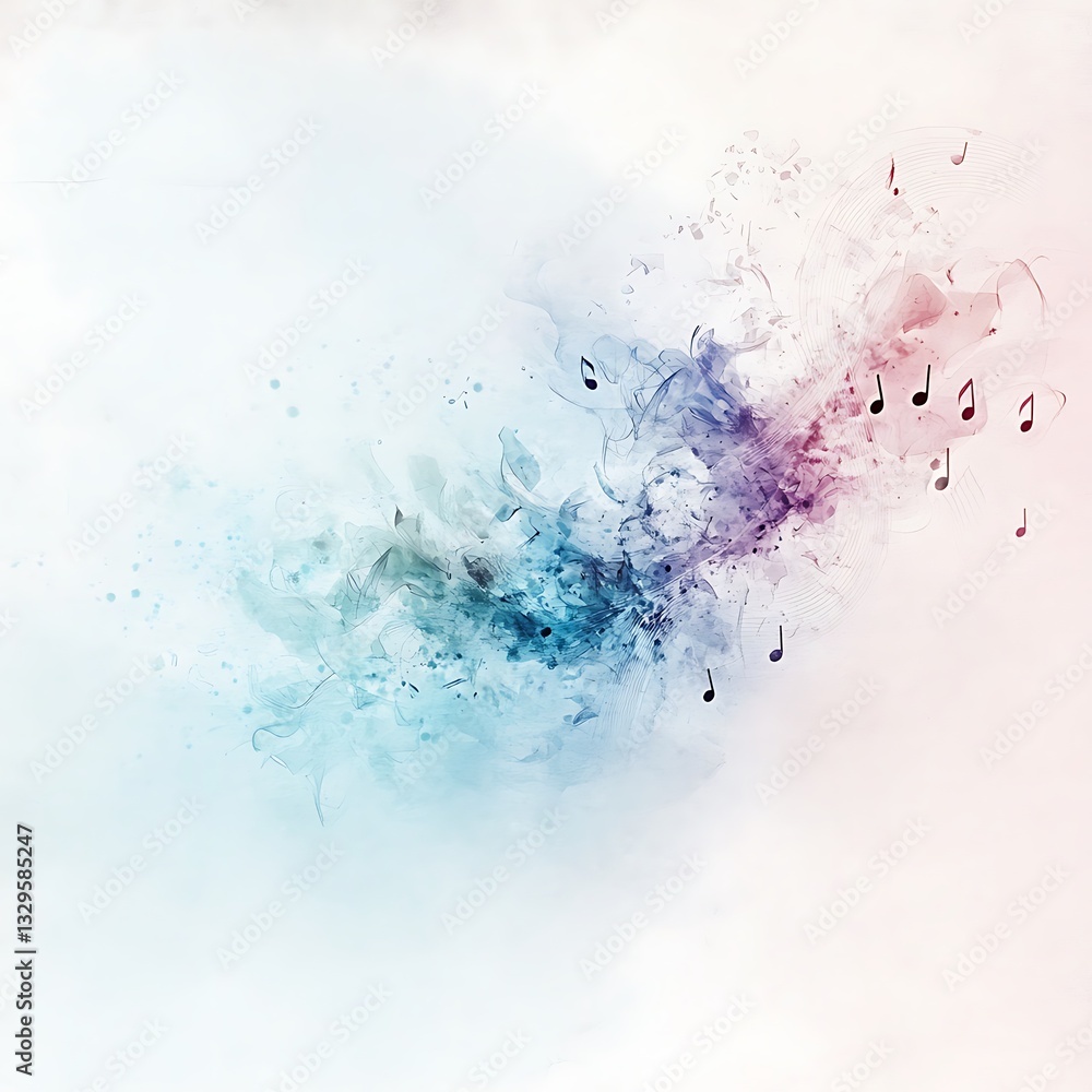 Obraz premium Musical inspiration abstract art of sound waves digital canvas colorful aesthetics artistic viewpoint