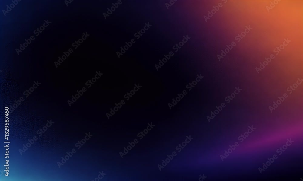 Abstract Dark Blue & Orange Gradient Background