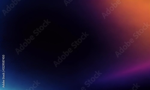 Abstract Dark Blue & Orange Gradient Background