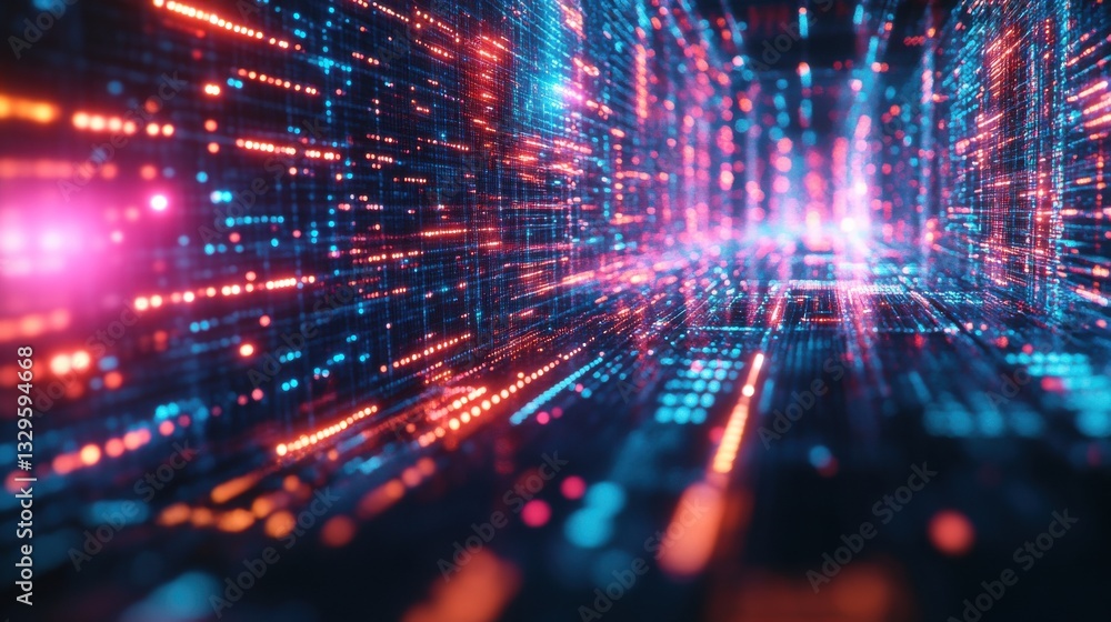 Holographic Quantum Machine Glowing with Binary Qubits Holographic Quantum Machine Glowing with Binary Qubits