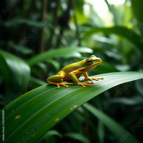 frog on leaf