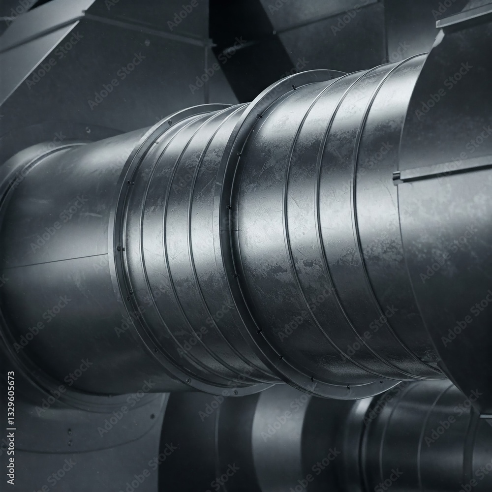 industrial ventilation system with premium aluminum ducts, matte finish, and pro lighting. Ideal for web design, ads, and corporate visuals. industrial ventilation system with premium aluminum ducts, matte finish, and pro lighting. Ideal for web design, ads, and corporate visuals.