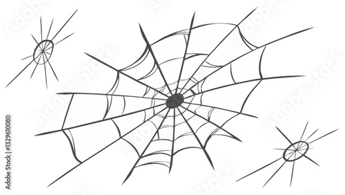broken glass vector illustration, bullet hole cracks, shattered window effect
