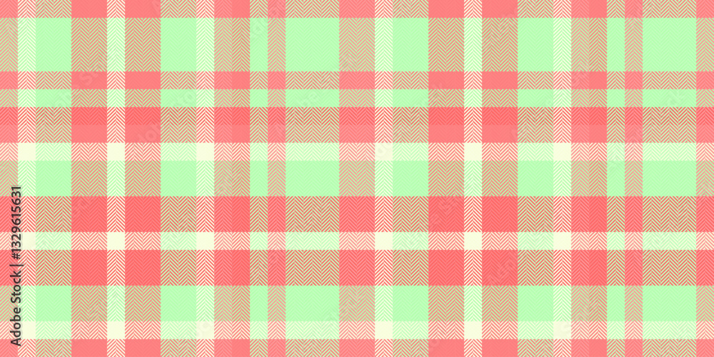Pastel plaid pattern in soft coral and mint green. Perfect for textile design, springsummer fashion, or website backgrounds. Creates a gentle, cheerful, and visually appealing texture. Pastel plaid pattern in soft coral and mint green. Perfect for textile design, springsummer fashion, or website backgrounds. Creates a gentle, cheerful, and visually appealing texture.