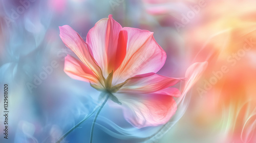 Magical nature background of blossom. Perfect for cosmetics, spa, perfume, beauty salon, florist shop, health care product, homeopathy, aromatherapy