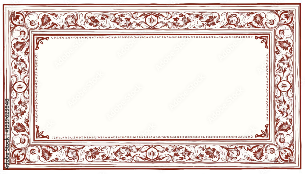 Intricate floral design on a prayer rug, cultural symbolism Intricate floral design on a prayer rug, cultural symbolism