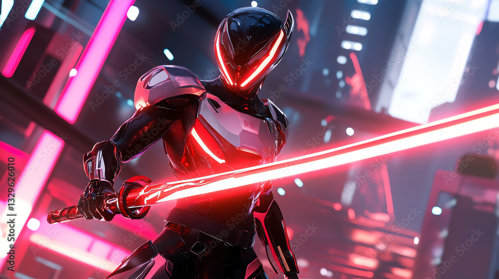 Fototapeta premium futuristic robot soldier