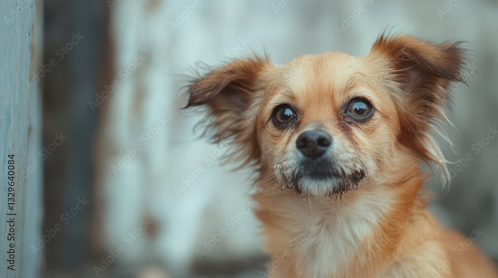 Portrait of a small, adorable Chihuahua with expressive eyes. Portrait of a small, adorable Chihuahua with expressive eyes.