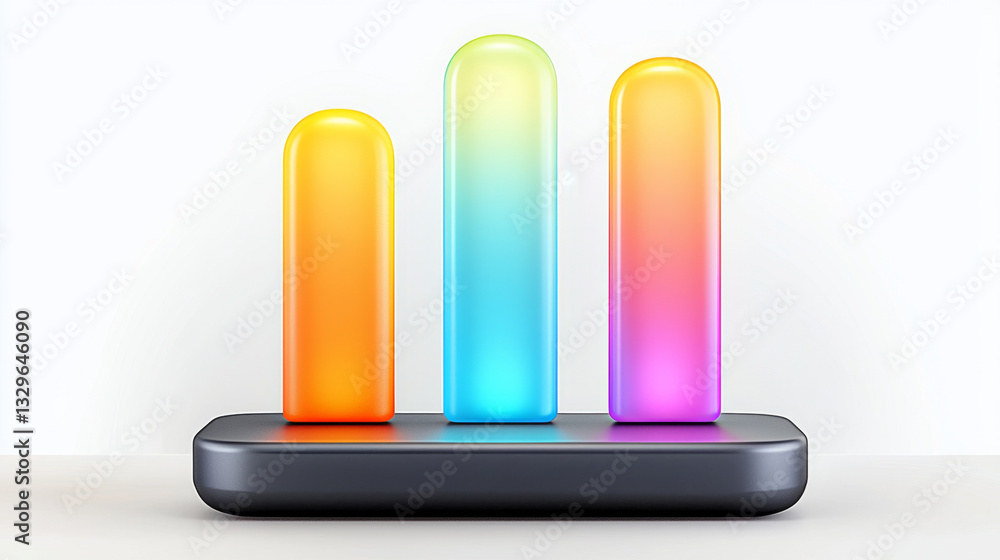 Health gamification platforms. Interactive health bar animation with colorful filling effects Health gamification platforms. Interactive health bar animation with colorful filling effects