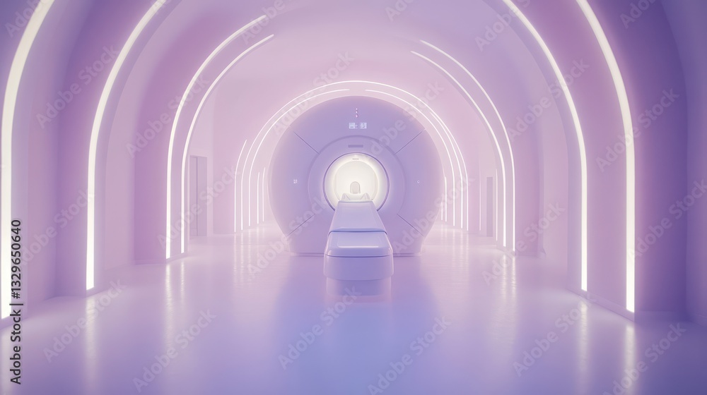 Modern MRI machine in a futuristic clinic (1) Modern MRI machine in a futuristic clinic (1)