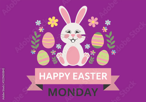 Easter Monday Vector Illustration Set | Social Media, T-Shirt, Sticker, Poster, Print Card, Animated GIF | Flat Solid Color Artwork | No Gradients | Perfect for Prints & Digital Use