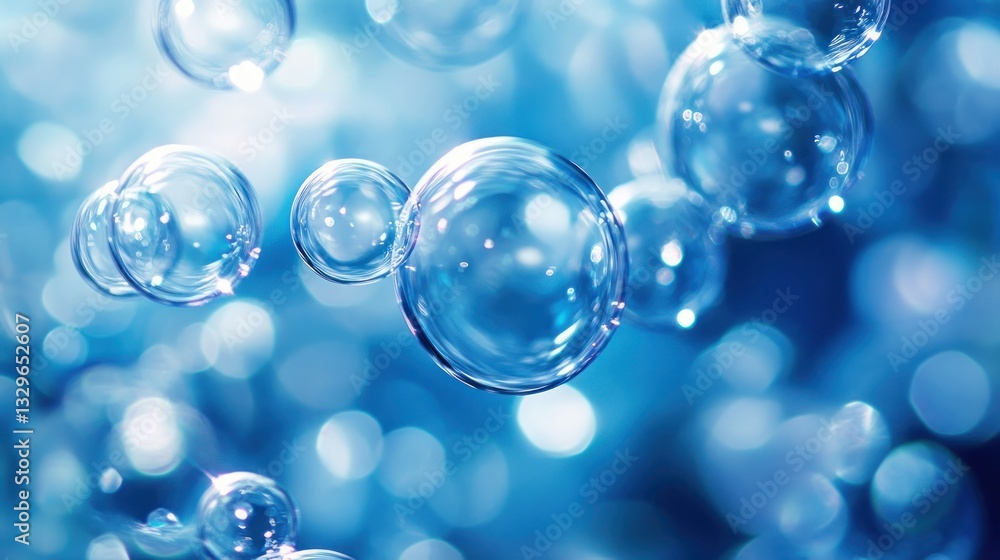 A mesmerizing close-up of clustered blue bubbles, reflecting soft light and creating intricate patterns. A mesmerizing close-up of clustered blue bubbles, reflecting soft light and creating intricate patterns.