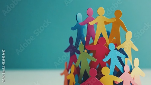 Diverse People Silhouette in Creative Art