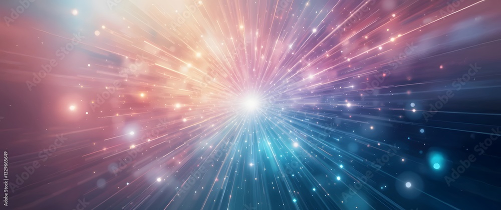 Radiant Light Rays with Soft Bokeh and Dreamy Pastel Colors for Design Radiant Light Rays with Soft Bokeh and Dreamy Pastel Colors for Design