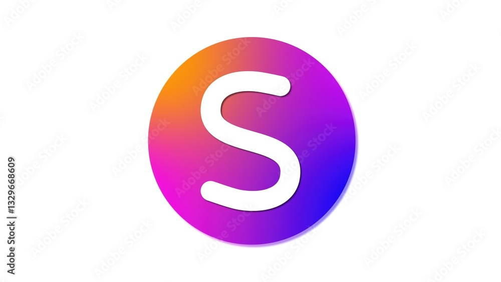 Smooth and fluid alphabet letter S design, showcasing elegance and modern beauty. Smooth and fluid alphabet letter S design, showcasing elegance and modern beauty.