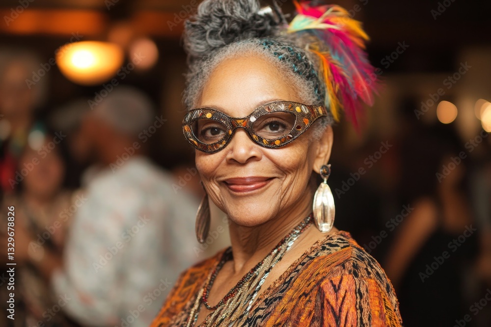 Fototapeta premium Celebration of culture and style at a vibrant gathering