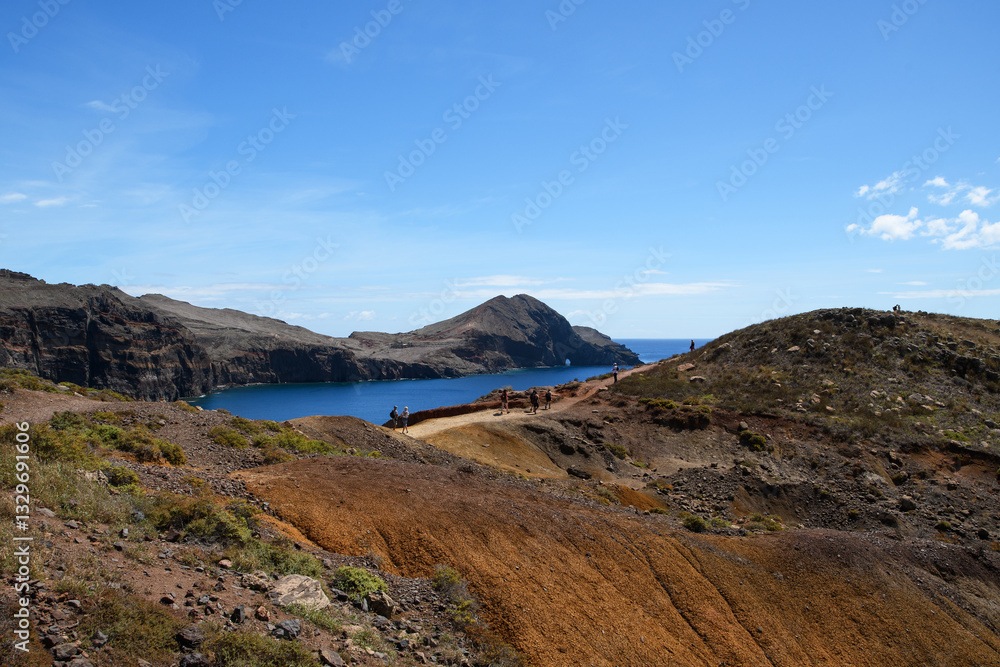 view of Ponta de São Lourenço - volcanic peninsula on Madeira island (Portugal)
