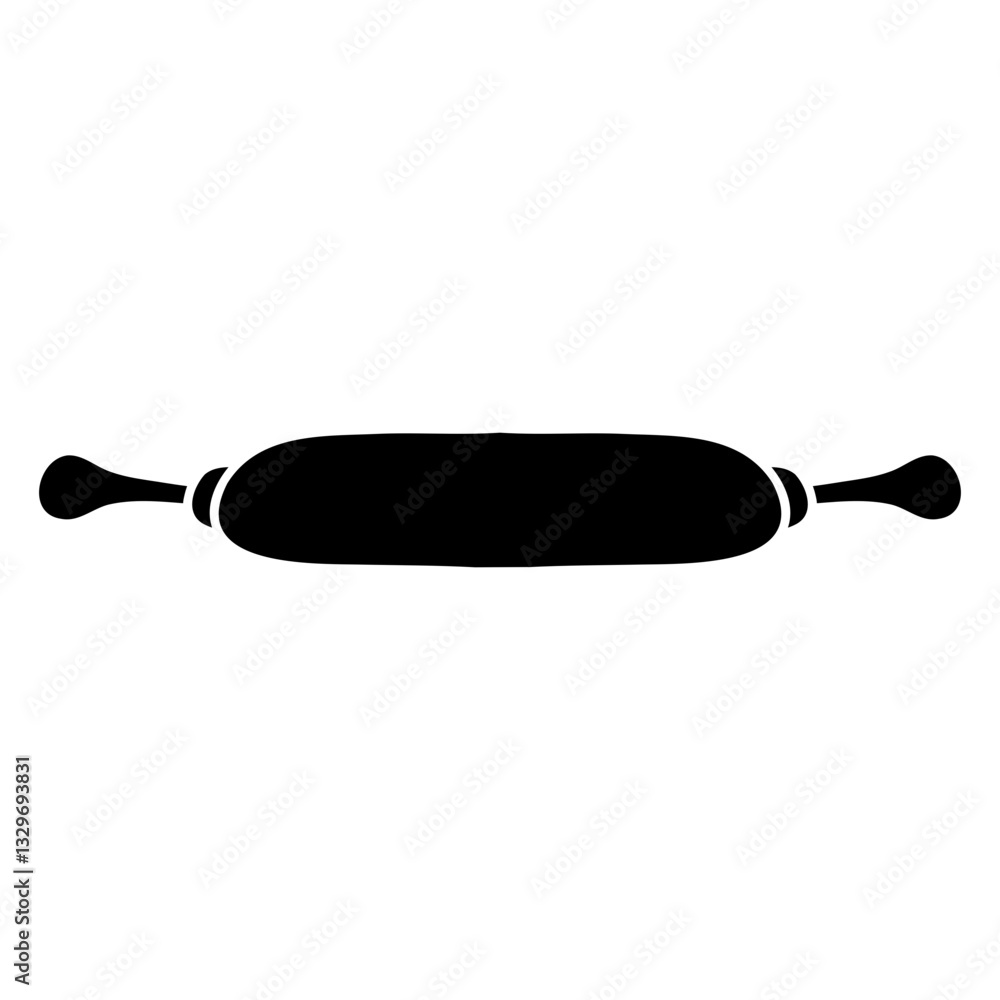 Obraz premium rolling pin bakery tool