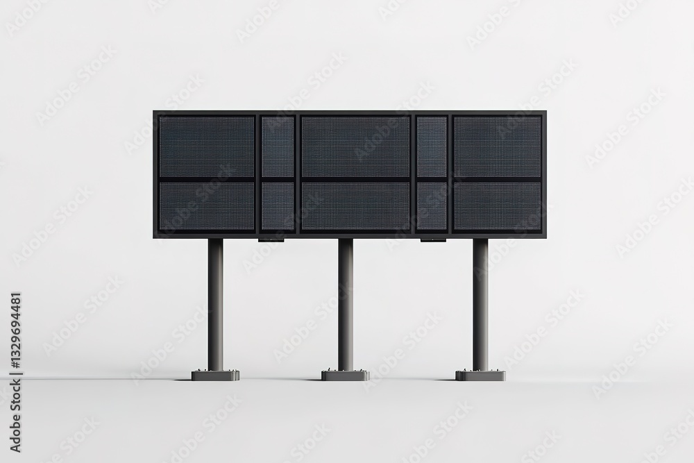 Modern Blank LED Digital Billboard Mockup Outdoor Advertising Display