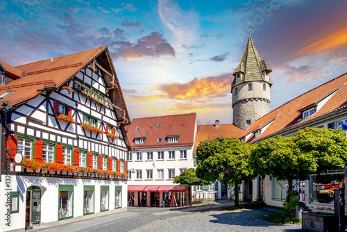 Tableau sur toile Altstadt, Ravensburg, Allgäu, Germany