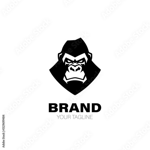 Gorilla Logo. Gorilla Logo Design. Gorilla Logo Brand. Gorilla Logo Vector Design Isolated on White Background