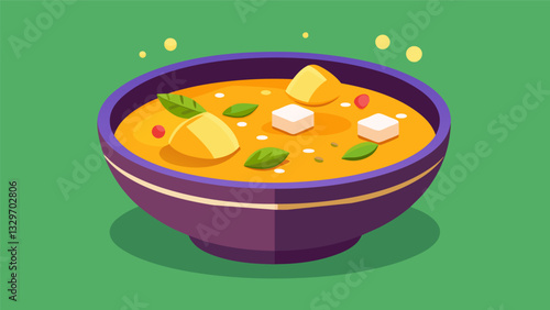 The perfect dish to warm up on a chilly day sancocho is a comfort in a bowl.. Vector illustration
