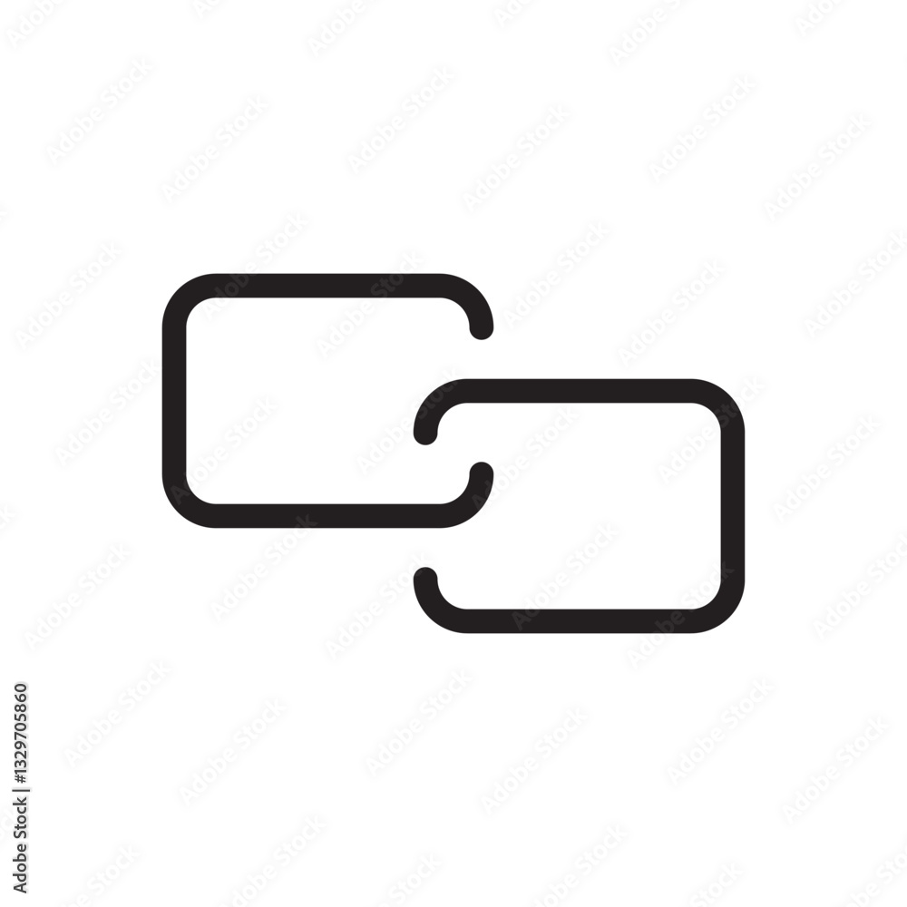 link up icon sign vector on white background, EPS10 link up icon sign vector on white background, EPS10