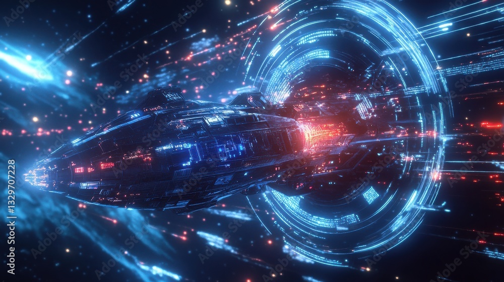 Quantum-Enhanced Space Probe Scanning Interstellar Quantum-Enhanced Space Probe Scanning Interstellar