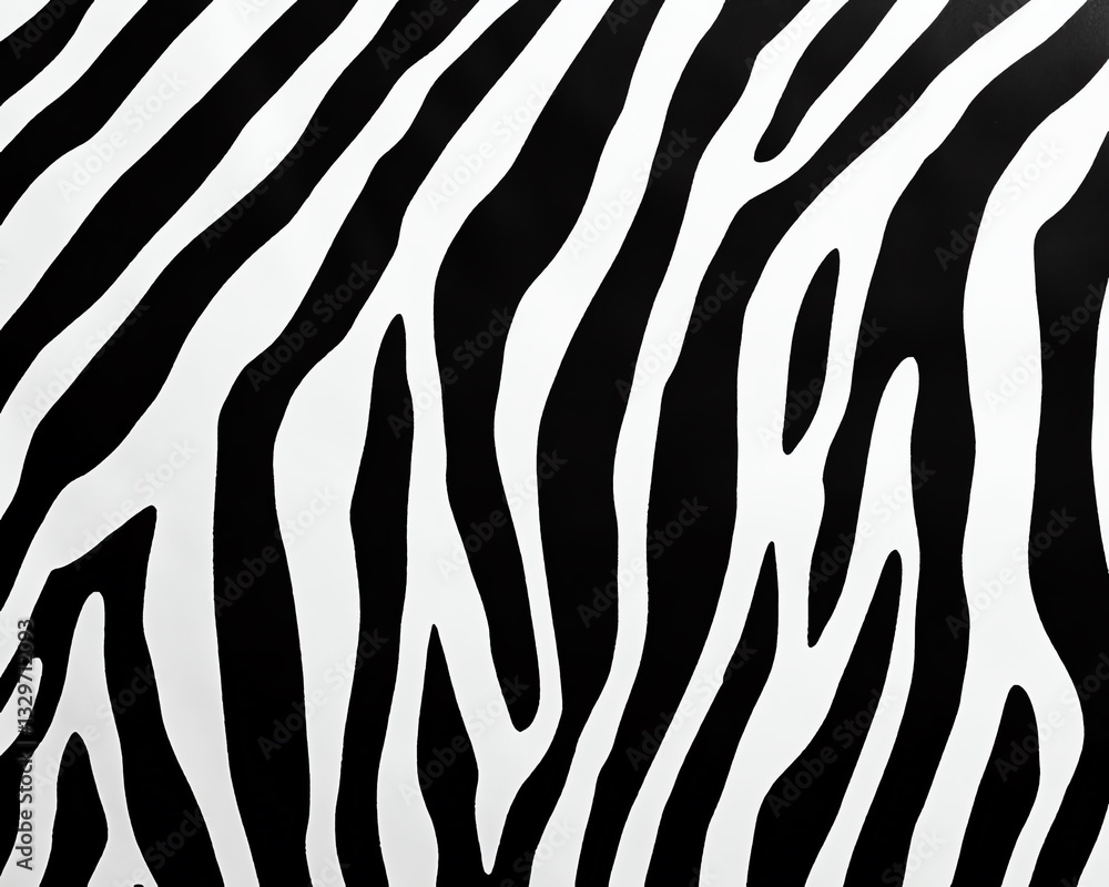 Fototapeta premium Black and white zebra skin pattern background